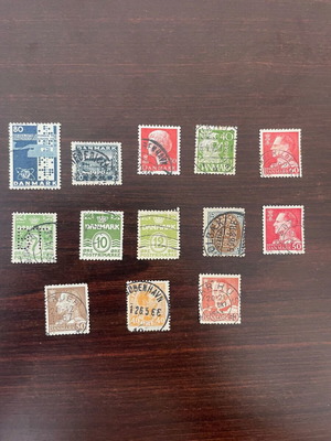 Γραμματόσημα Δανίας μεταχειρισμένα, πακέτο 13 τεμαχίων συλλεκτικά