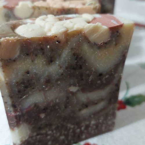 Handmade Christmas soap with natural oils and propolis