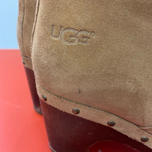 Ugg authentic boots used, size 38, tan with ecru fur