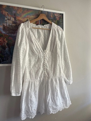 Zara boho white mini skirt new, size XS EU