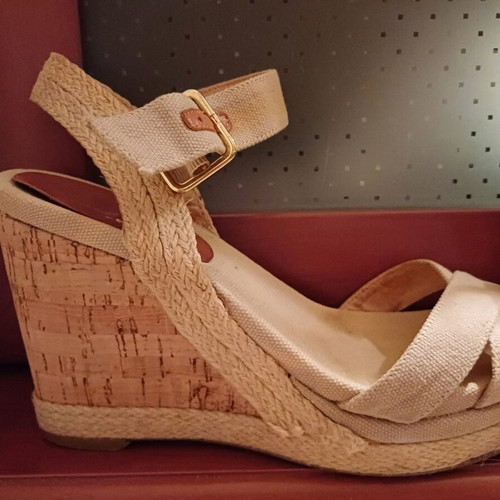 Nine West platform sandals used, size 39, beige