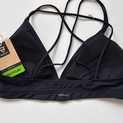 Brunotti Delohinia Women Bikini Top New Black Size M 40 EU