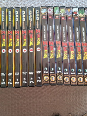 Колекция DVD Dragon Ball Z употребявани, гръцки дублаж, комплект от 21