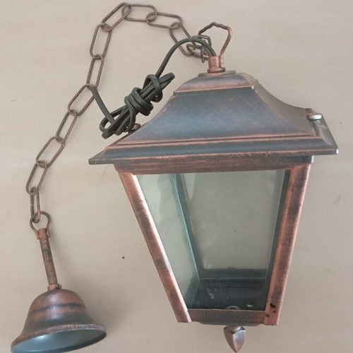 M.Mpon Pendant Lantern Ceiling Light new, aluminum, patina black/copper
