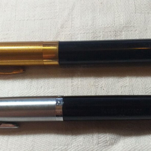 Faber Castell Progress pen and W.A.Sheaffer Fineline Division pen set collectible