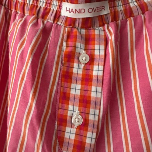 Stradivarius pink pants like new, poplin, size L