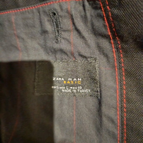 Ανδρικό σακάκι Zara Man Basic μαύρο, L, σαν καινούργιο