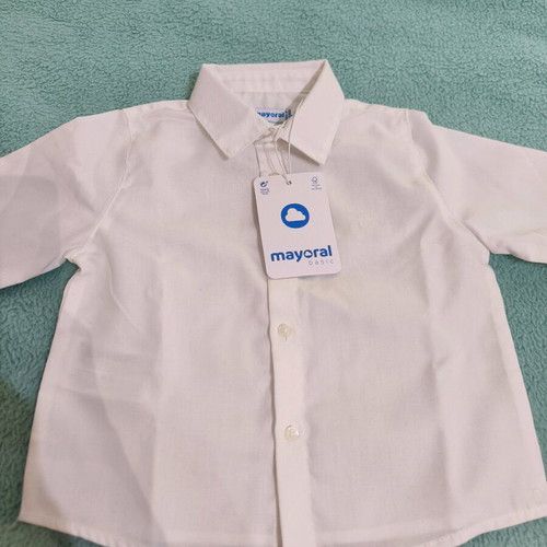 Mayoral shirt new, white, 12 months, 80cm