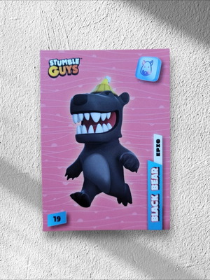 Stumble Guys Epic Black Bear κάρτα καινούργιο