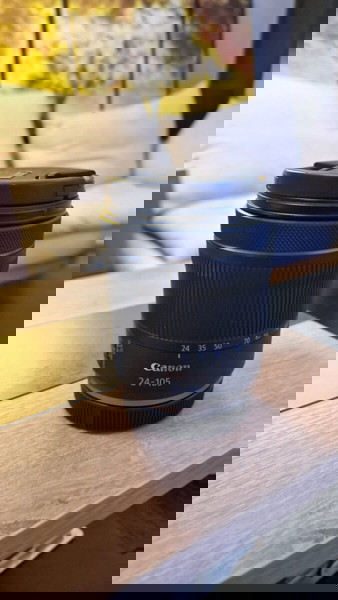 Canon Full Frame Φωτογραφικός Φακός 24-105mm f/4-7.1 IS STM Wide Angle Zoom για Canon RF Mount Μαύρο