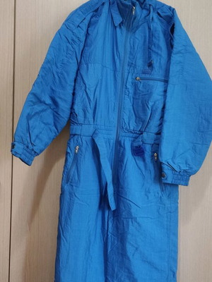 Elan ski suit used, electric blue, men's, size 50