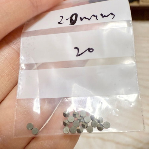 Marcasite stones new, set of 20, 2mm diameter