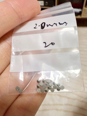 Marcasite stones new, set of 20, 2mm diameter