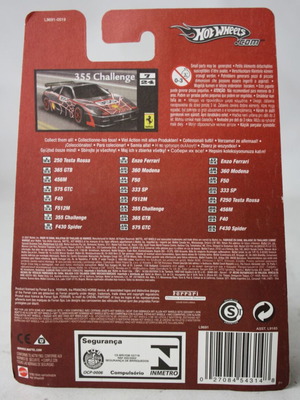 Hot Wheels 60 Years Ferrari Racer 355 Challenge καινούργιο