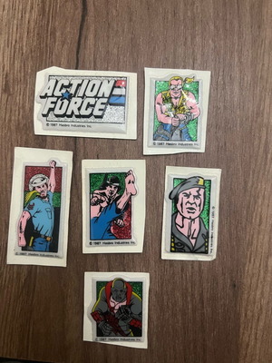 GIJOE stickers like new, pack of 6 pieces
