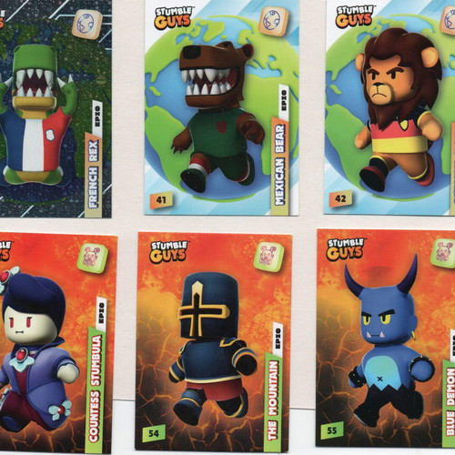 Stumble Guys collection of 30 new cards