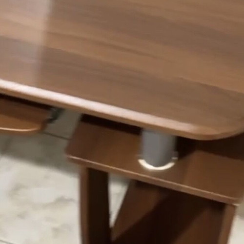 Praktiker wooden brown desk high quality with drawers and storage space