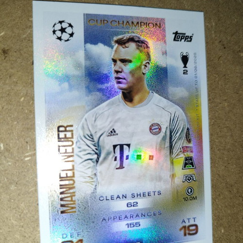 Cup Champion 2025-2026 card new in very good condition