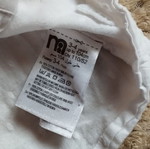 Girls' set with white Mothercare shirt and black denim leggings, like new