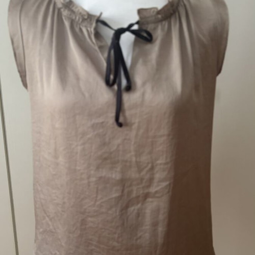 Esprit satin blouse S/M like new, beige