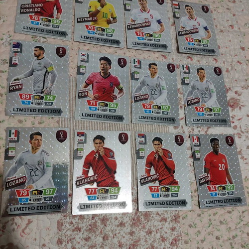 Adrenalyn Qatar 2022 Limited Edition cards used, pack of 25 XXL