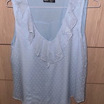 Medium blouse loose light blue used