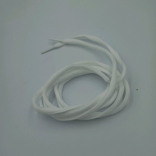 White shoelaces pair 0.81 cm