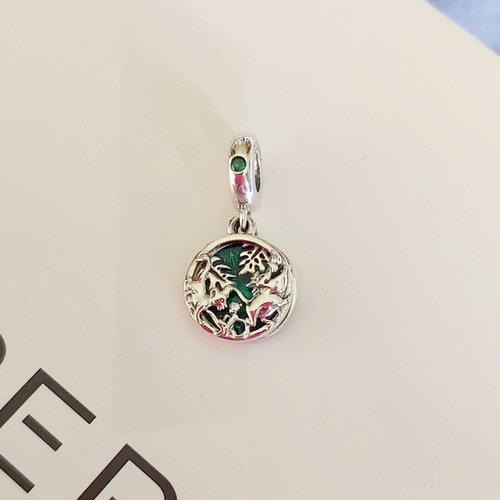 Pandora s925 Ale Lion King charm used, green and silver