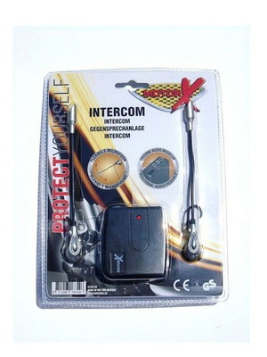 MotorX intercom like new for motorcycle with driver and passenger headsets
