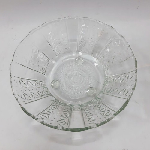 Vintage cut glass bowl 22.5 cm like new