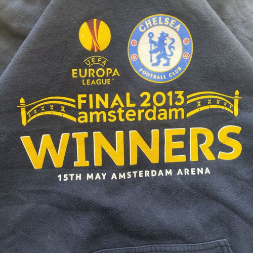 Vintage Chelsea FC 2013 Amsterdam Final Europa League Champions Hoodie men’s large like new