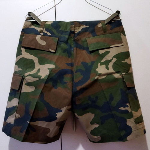 Ripstop camouflage men's bermuda shorts new, size M, green and brown