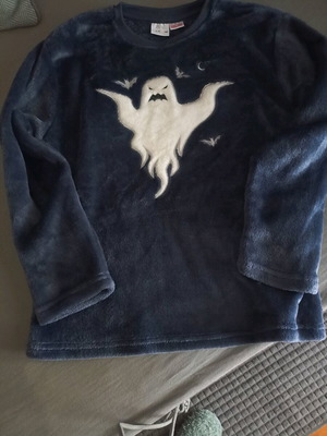 Zara fleece pajama like new, size 9-10, blue