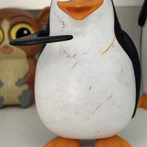 Penguins of Madagascar figures used, pack of 10 collectible toys
