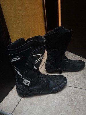 Bering men's motorcycle boots black like new, size 44