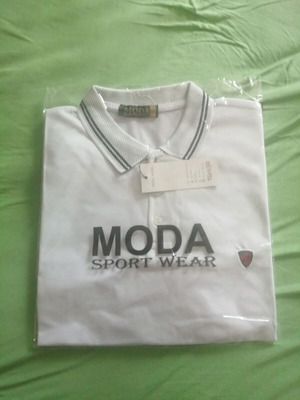 Polo shirt XXL new, white