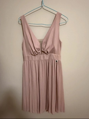 Lynne cocktail dress pink metallic like new
