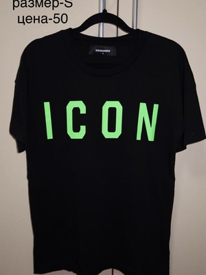 Dsquared2 T-shirt black, new, size S