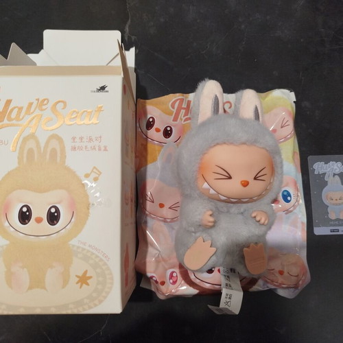 Labubu Popmart Have A Seat HEHE plush like new with box