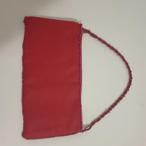 Evening bag red with sequins used