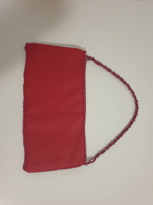 Evening bag red with sequins used