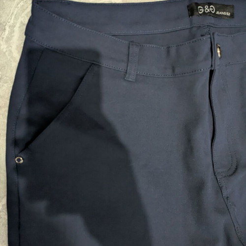 Blue elastic pants A-Style 6XL like new