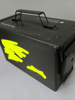 Metal Ammunition Box like new, dimensions 14x18x28 cm, 3 available