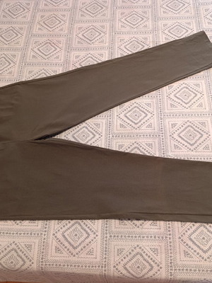 Women's summer pants size S like new, green, elastic fabric