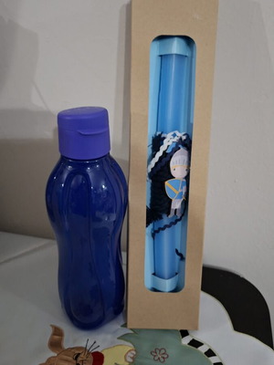 Tupperware μπουκάλι νερού με λαμπάδα καινούργιο