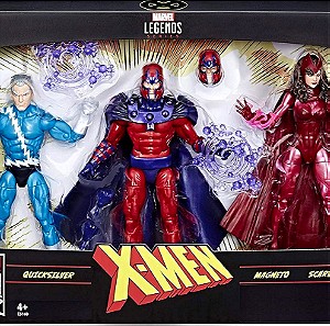 Marvel Legends E5168 80th Anniversary Family Matters 3 Pack, Magneto, Quicksilver, Scarlet Witch