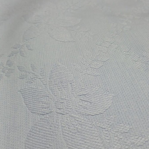 Vintage pique blanket like new, 35+ years, blue jacquard floral design