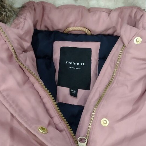 Name It pink parka jacket for girl, like new, age 2