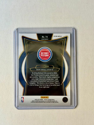 2024-25 Panini Select Concourse Ron Holland II Blue Cracked Ice Prizm card new