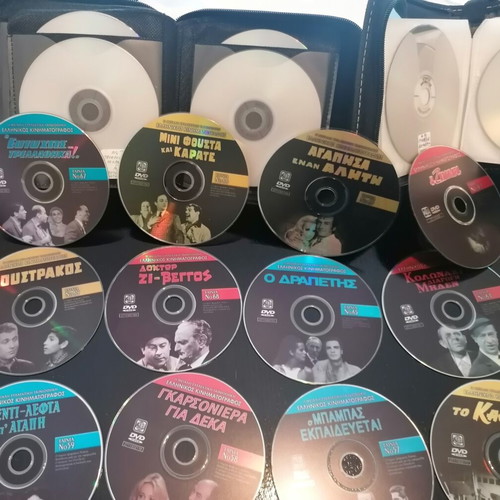 Greek movies DVD collection like new, 135 films with cases